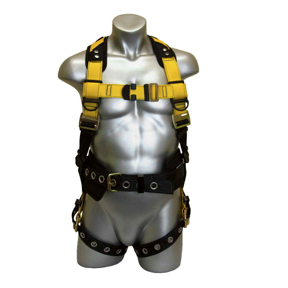 Guardian Fall Protection Series 1 Full Body Harness w/out Side D-Ring / PT  Chest/TB Legs - Medium/Large