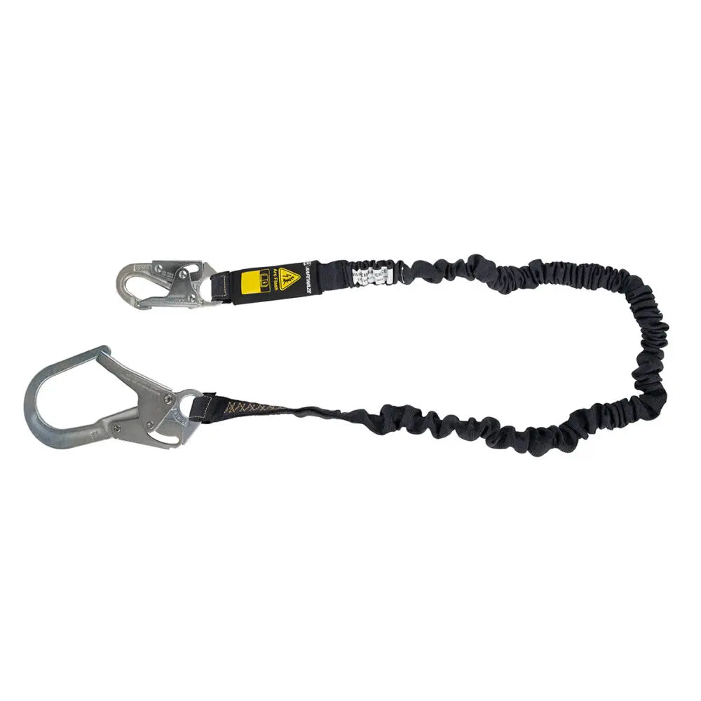 Safewaze Aramid Arc Flash Internal Shock Lanyard w/  Rebar Hooks - 6 ft.