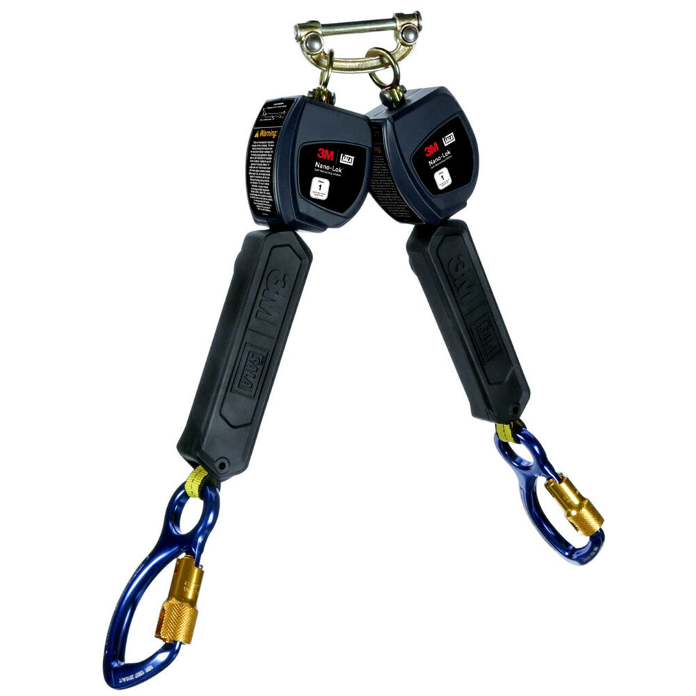 DBI-SALA Nano-Lok Dual Leg Self Retracting Lifeline - Aluminum Carabiners