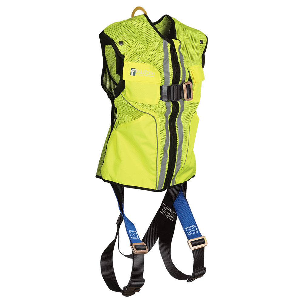 FallTech Hi-Vis Yellow Mesh Vest Harness