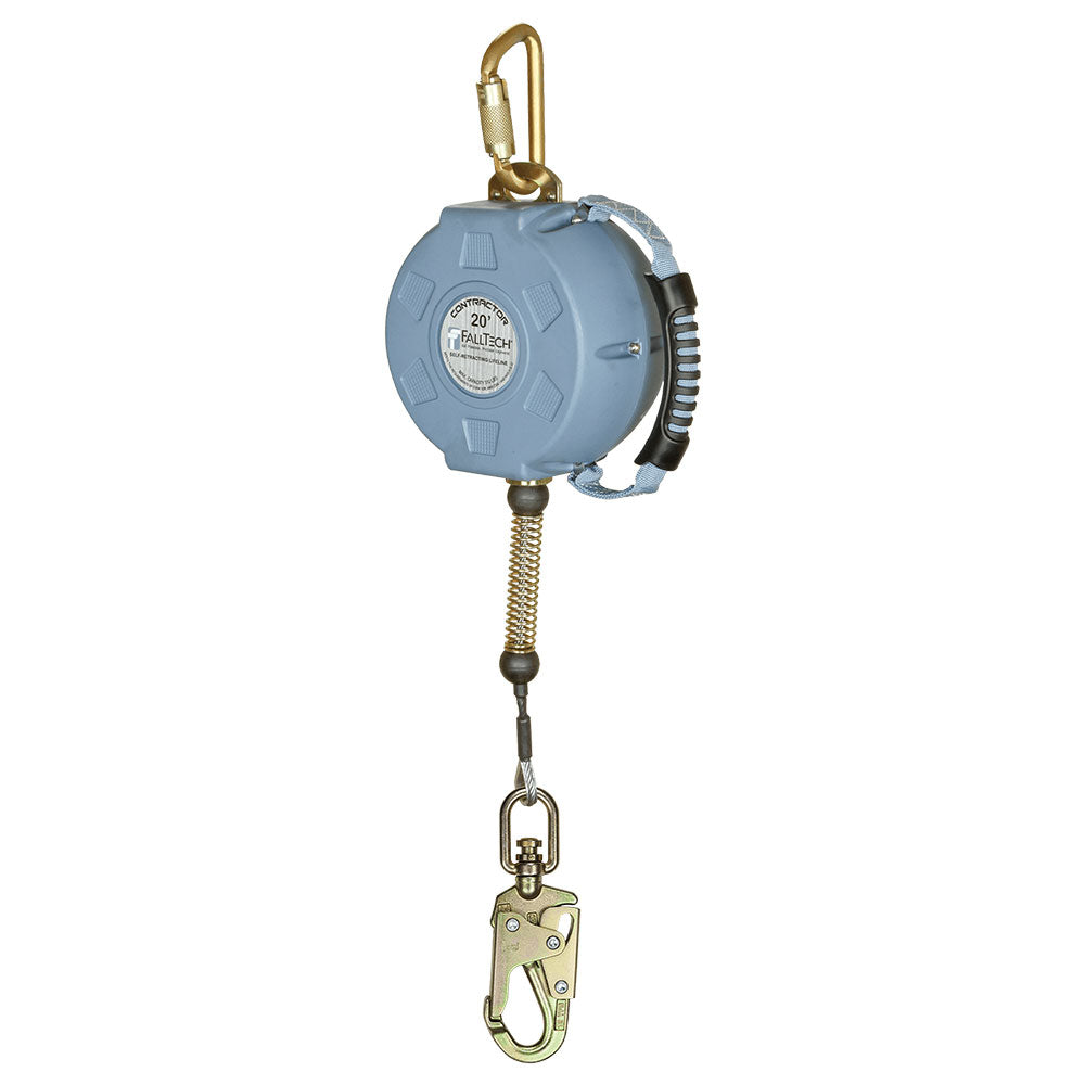 FallTech Contractor Steel Cable Retractable Lifeline - 20 ft.