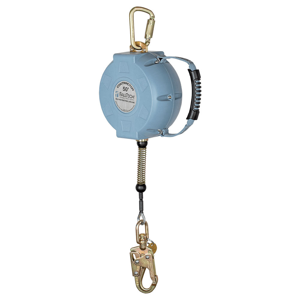 FallTech Contractor Steel Cable Retractable Lifeline - 50 ft.