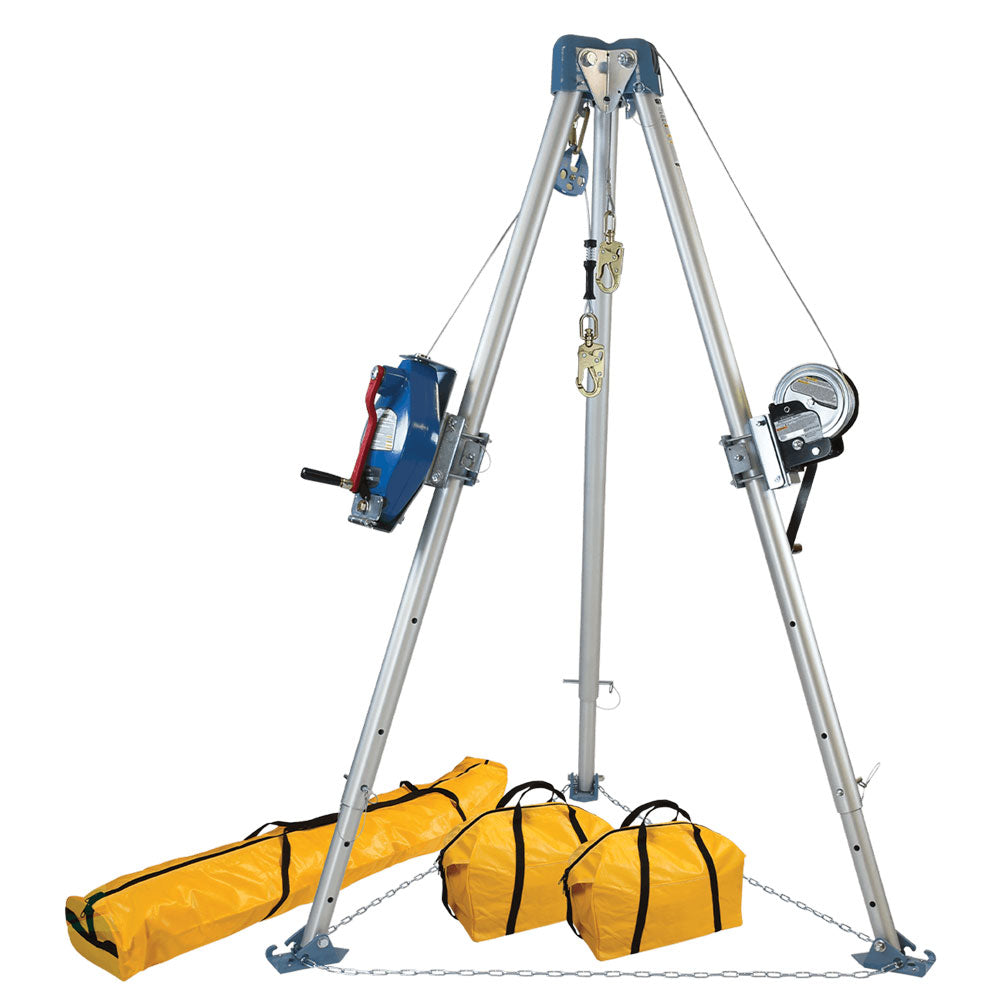 FallTech Tripod Kit w/ 3-Way Retractable & Personnel Winch