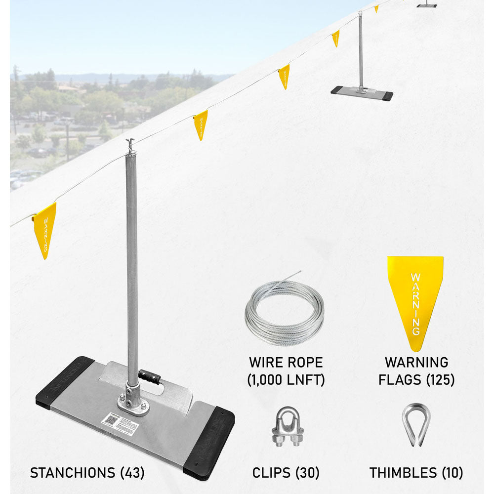 Frontline Warning Line System with Base and Handle