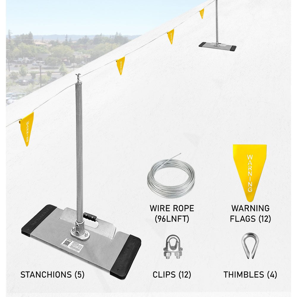 Frontline Warning Line System with Base and Handle