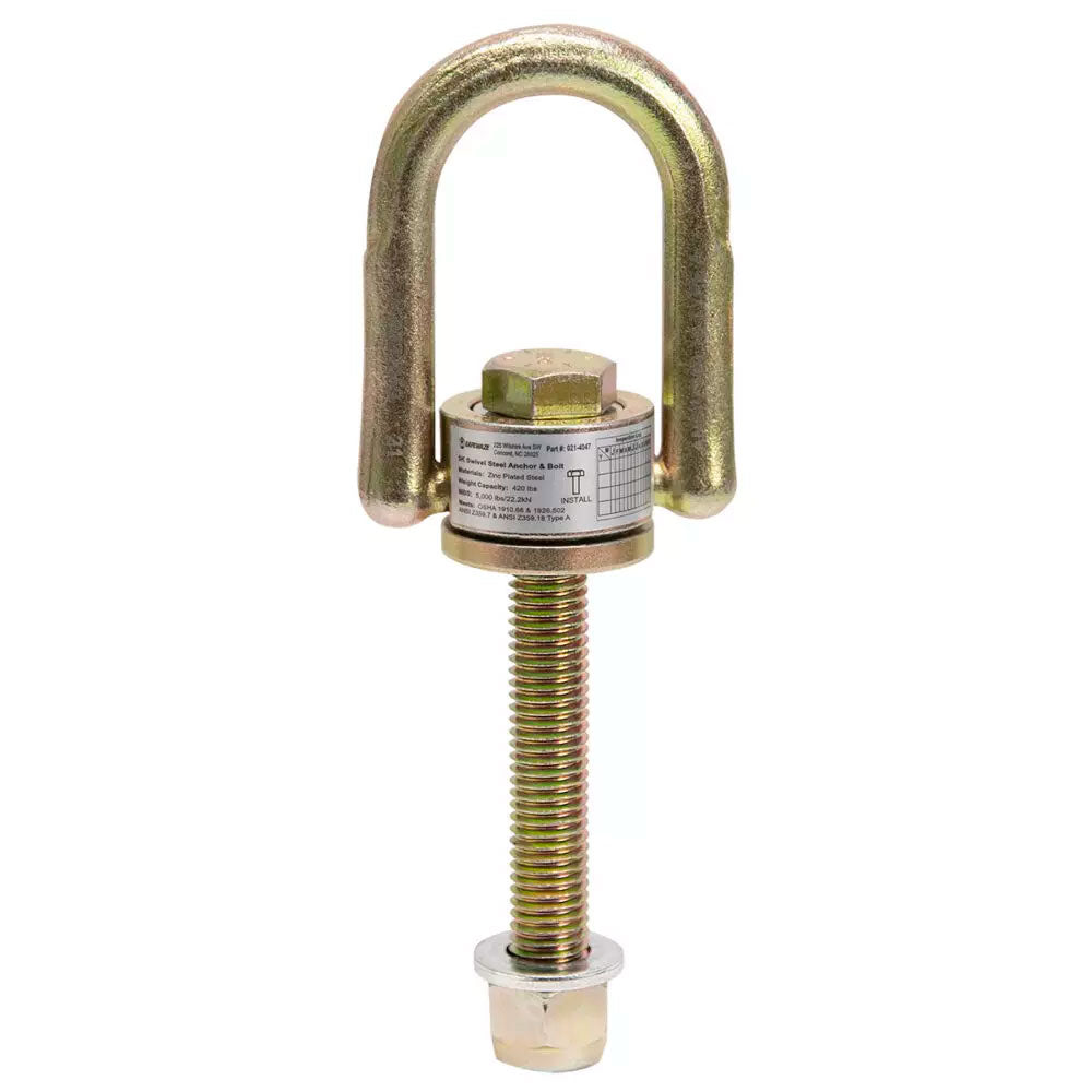 Safewaze 5K Swivel Steel Anchor & Bolt