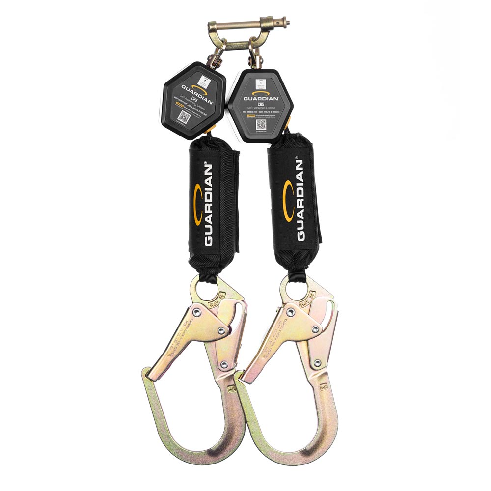 Guardian Double CR5 Class 1 Personal Self-Retracting Lifeline - Rebar Hook