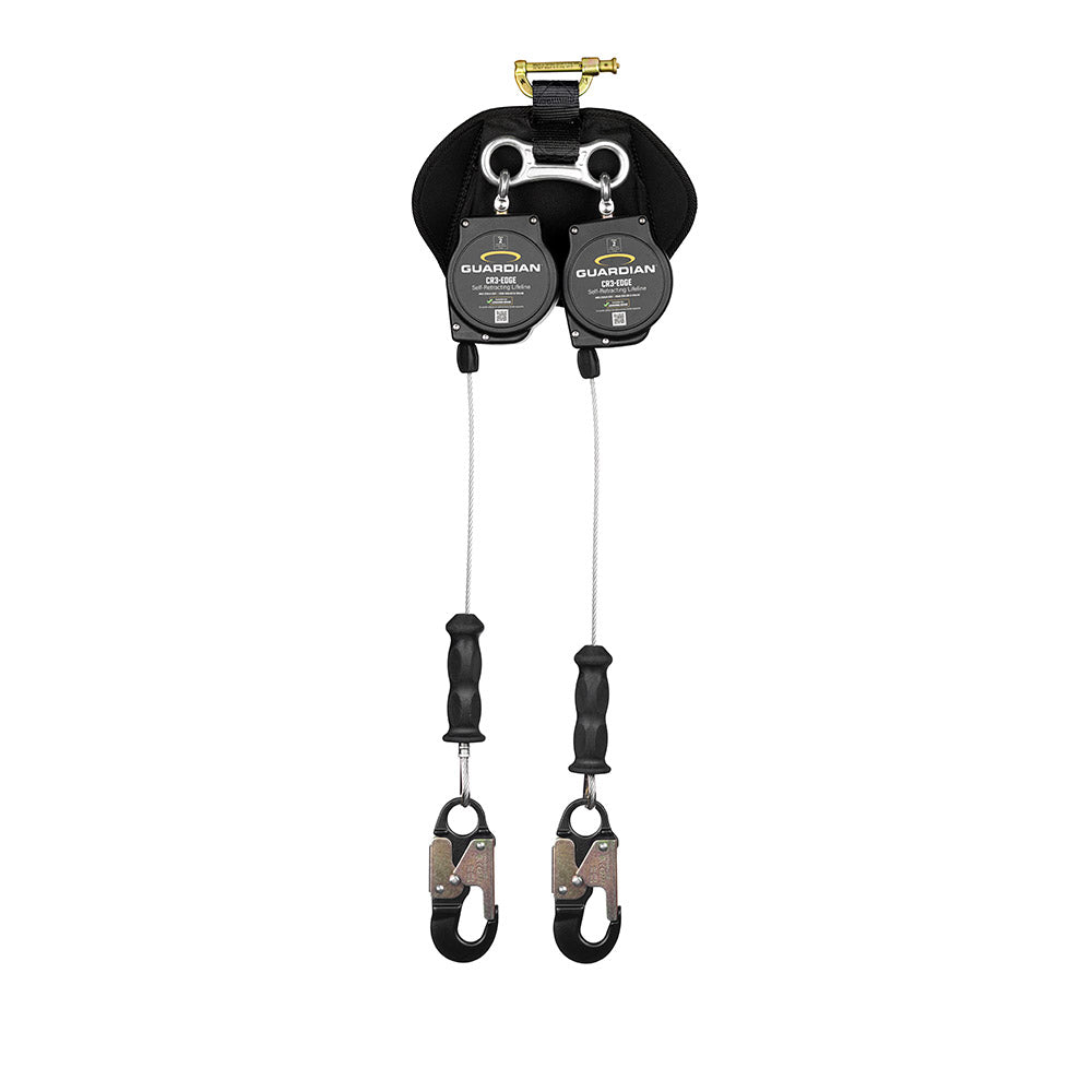 Guardian CR3-Edge Double Class 2 Self-Retracting Lifeline - Aluminum Snap Hook - 8 ft.