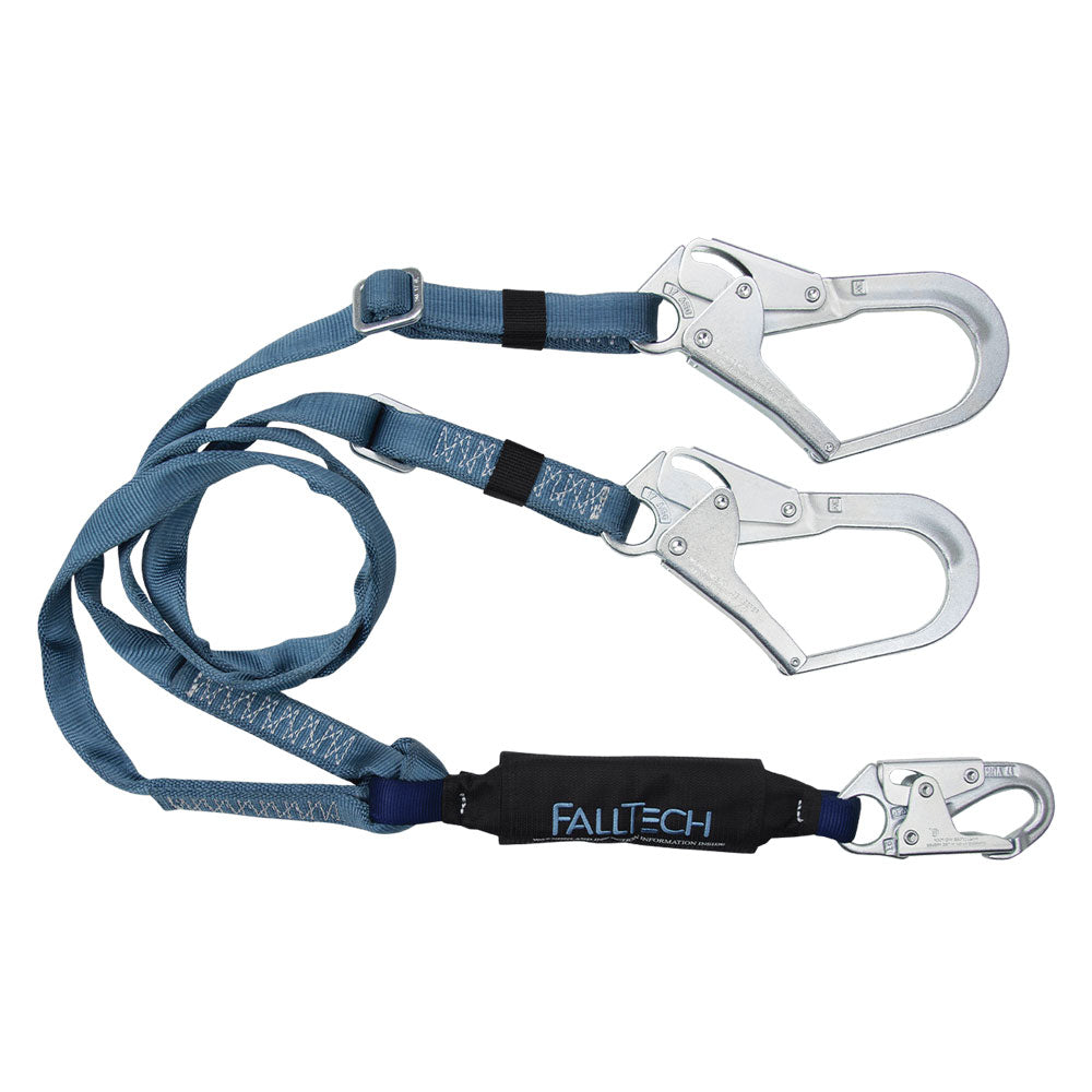 FallTech ViewPack Adjustable Dual Leg Shock Absorbing Lanyard - 6 ft.