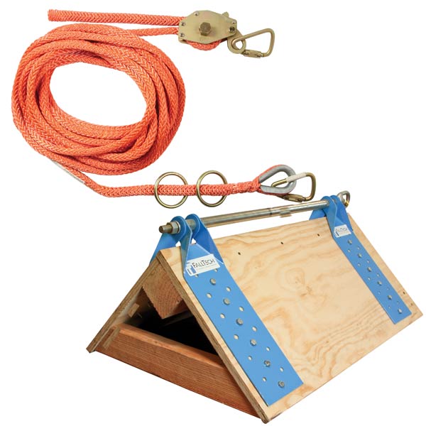 FallTech 2-person Temporary Horizontal Lifeline Roof Truss System