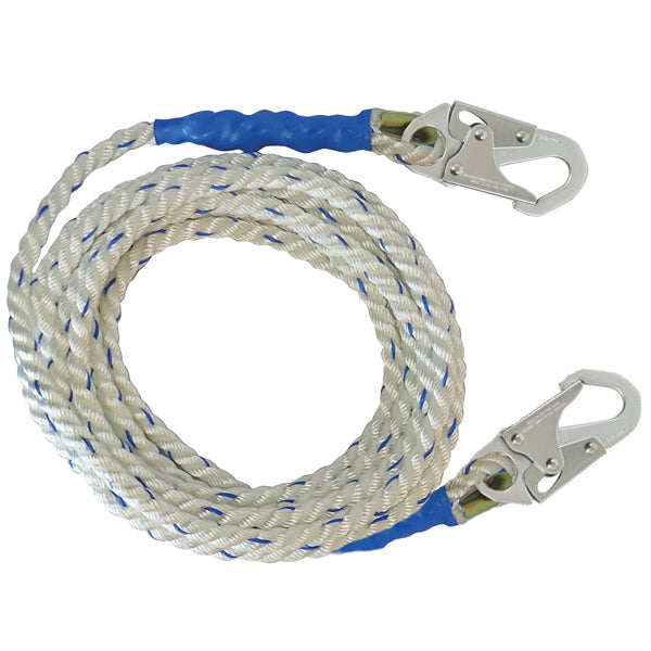 FallTech Vertical Lifeline w/ Snap Hooks - 100 ft.