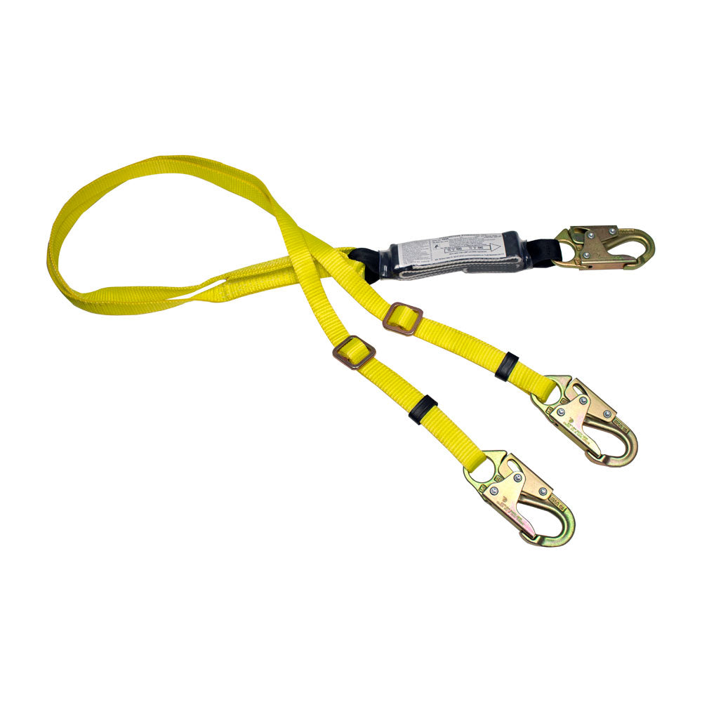 French Creek Adjustable Dual Leg Shock Lanyard - 440AB