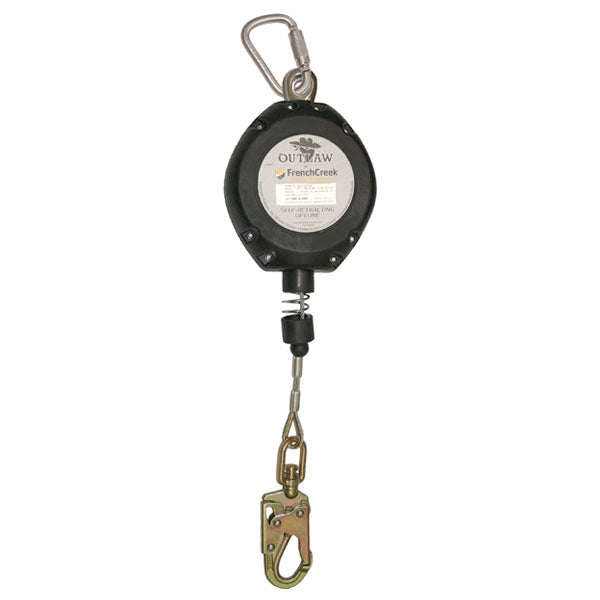 French Creek Outlaw Galvanized Steel Cable Retractable Lifeline - 30 ft ...