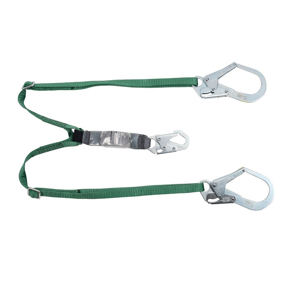 MSA V-SERIES Adjustable Dual Leg Shock Absorbing Lanyard  - 6 ft.