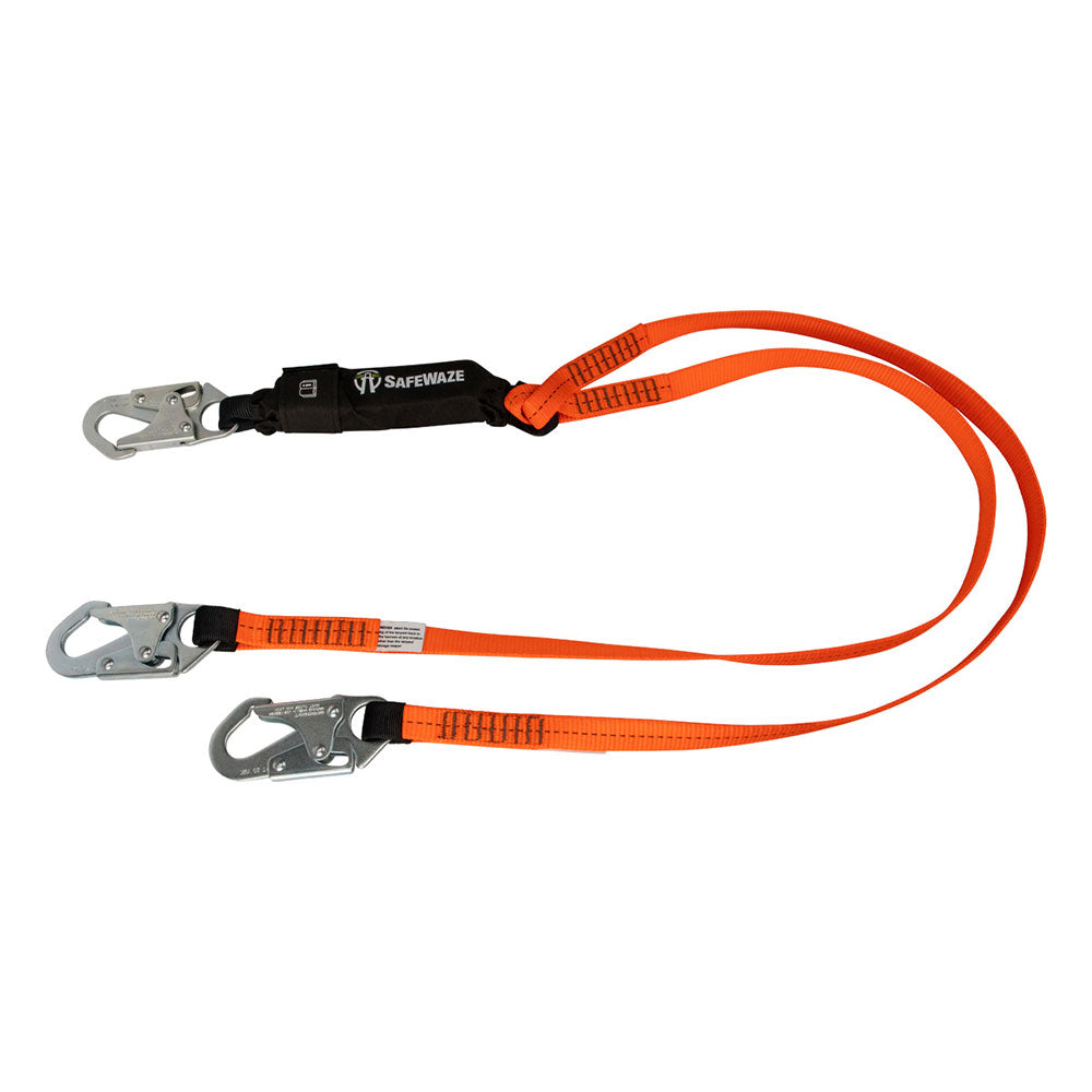 Safewaze V-Line Dual Leg Shock Absorbing Lanyard - 6 ft.