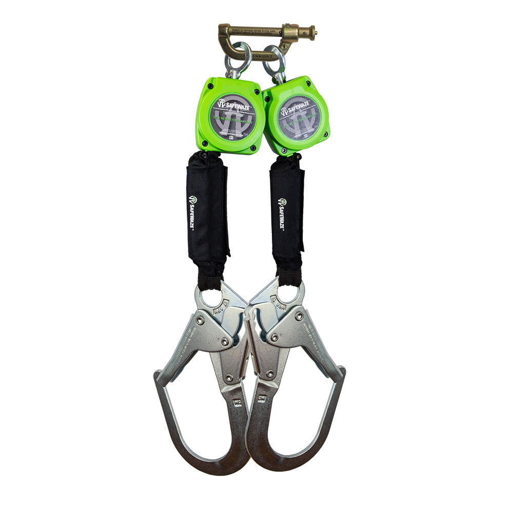 Safewaze Dual Leg Web Personal SRD w/ Rebar Hooks - 6 ft