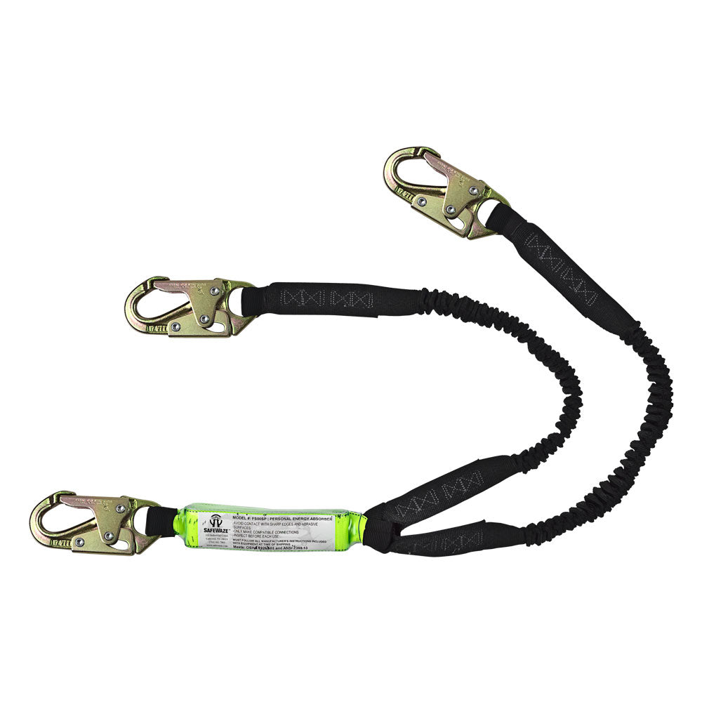 Safewaze Dual-Leg Stretch Shock Absorbing Lanyard