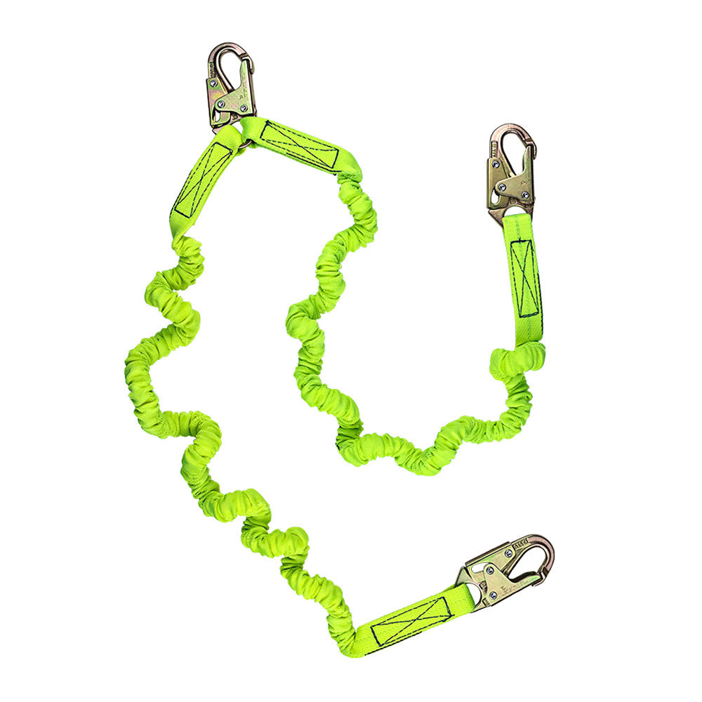 Safewaze Dual-Leg Low Profile Internal Stretch Shock Lanyard