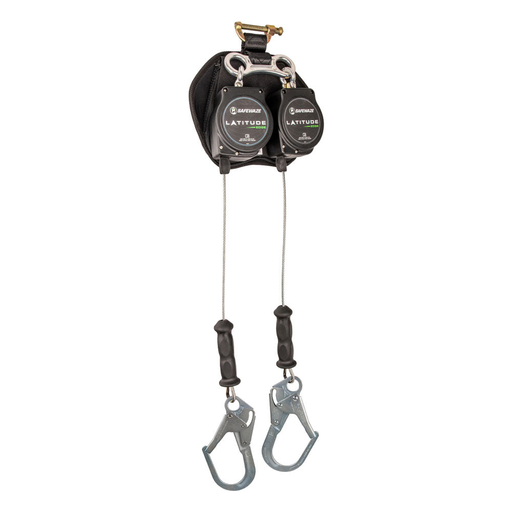 Safewaze Latitude Edge Dual Leg Leading Edge Retractable w/ Rebar Hooks  - 11 ft.