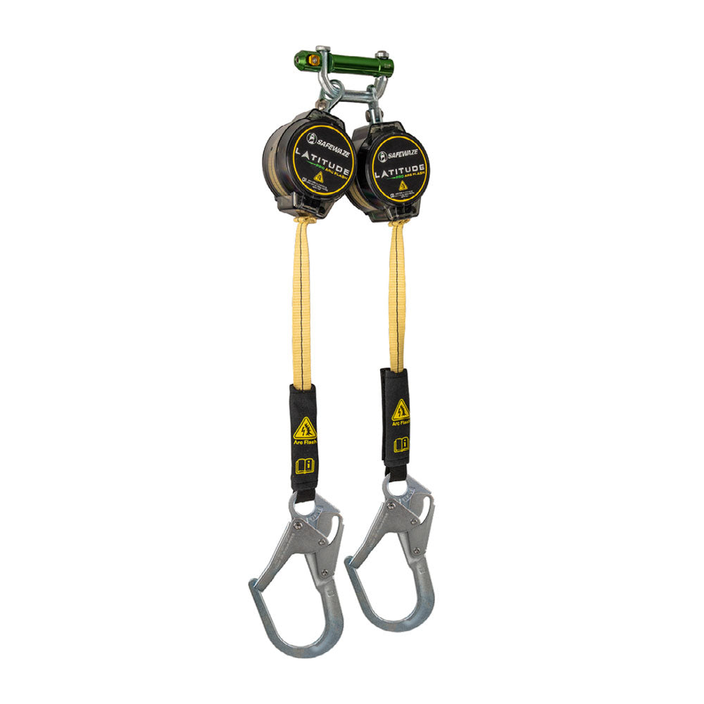 Safewaze Latitude Pro Arc Flash Dual Web Retractable w/ Rebar Hooks - 7 ft.