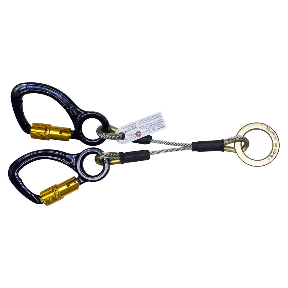 Super Anchor 2D Lanyard - Captive Aluminum Carabiners